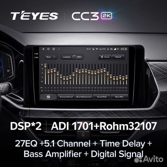 Магнитола Teyes CC3 2K 3/32 Skoda Rapid 2