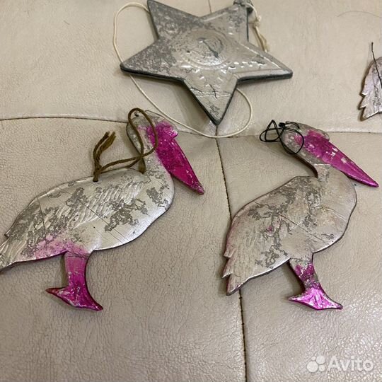 Елочные игрушки ретро картонаж 1940г