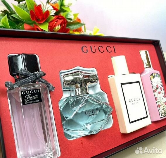 Парфюмерия Набор из четырех Женских ароматов Gucci