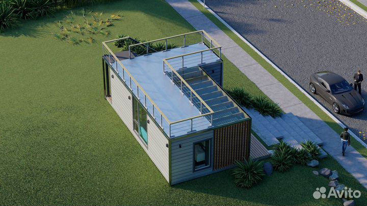 Модульный дом на стальном каркасе MfL