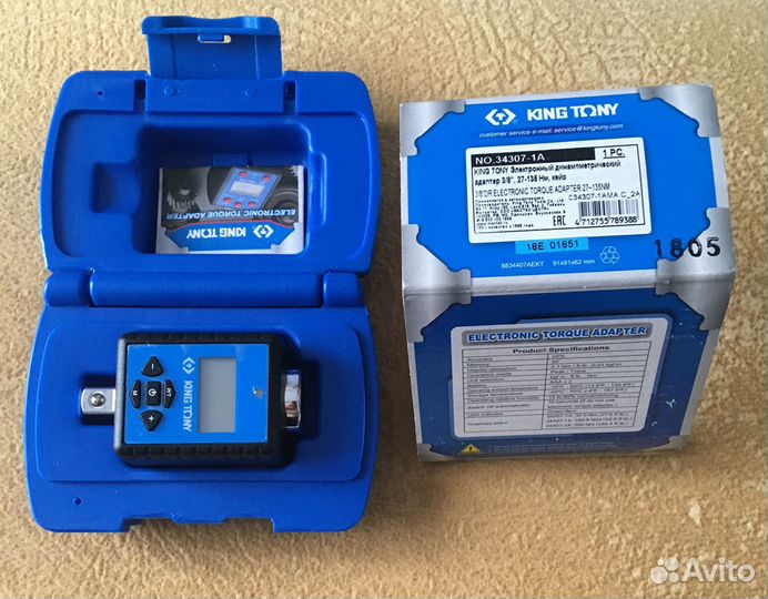Динамометрический адаптер king tony 34307-1A 3/8
