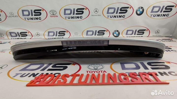 Спойлер Наверх Prado 150 С подсветкой Silver