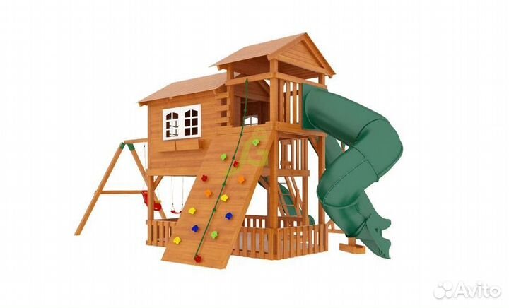 Детская площадка деревянная для дачи 