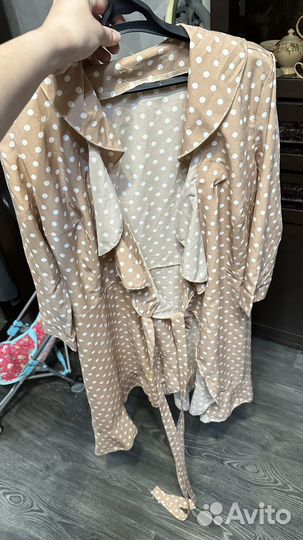 Платье бежевое