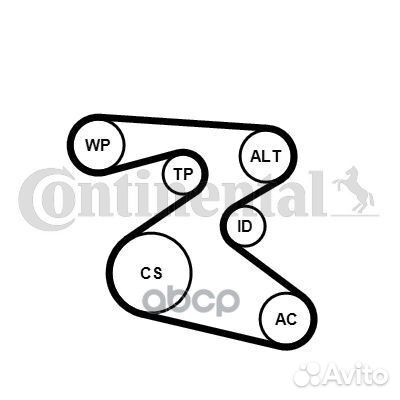 Ремень поликлиновый Contitech 6PK1873K1