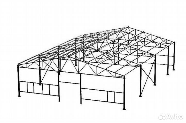 Каркасный ангар