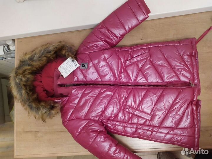 Пальто зимнее для девочки на рост 116 Button blue