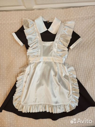 Платье школьное с фартуком 140