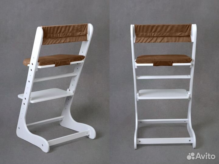 Белый растущий стул