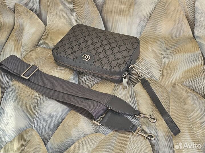 Мужская сумка клатч через плечо Gucci новая