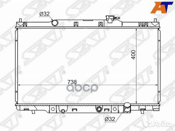 Радиатор Honda CR-V 01-06 / Element 02-11 HD000