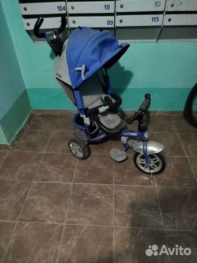 Велосипед коляска с ручкой