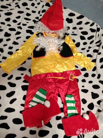Новогодний костюм гнома 122/134