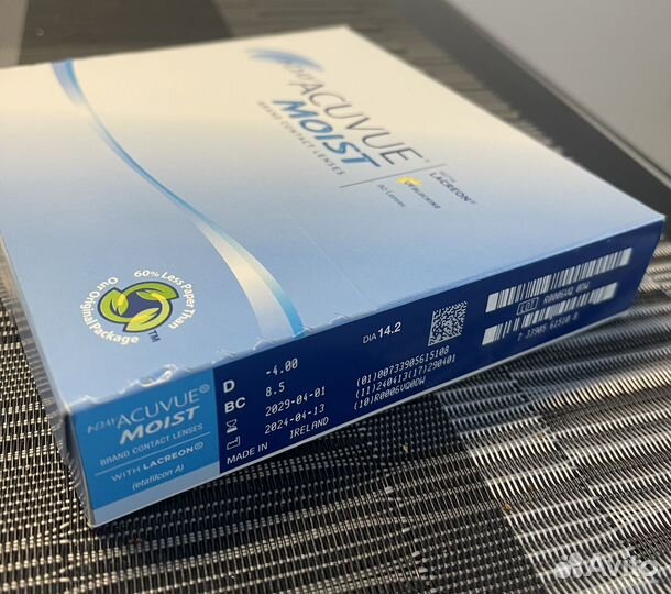 Линзы контактные acuvue moist однодневные