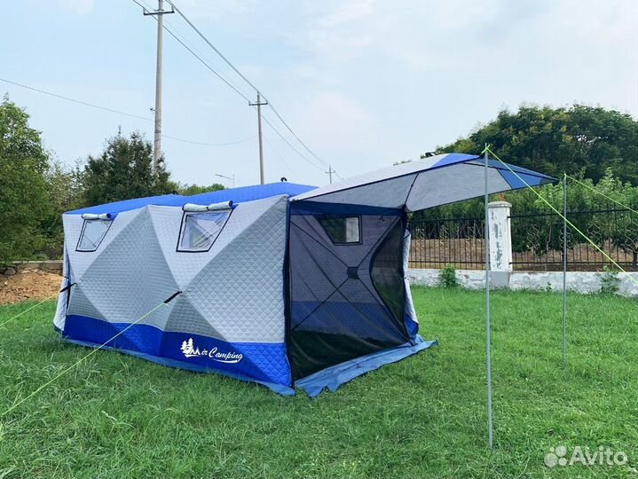 Зимняя палатка 2-й куб 3 слоя турист 2023