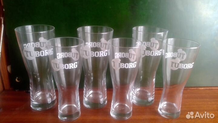 Стаканы Tuborg (Дания) 0,3л и 0,5л