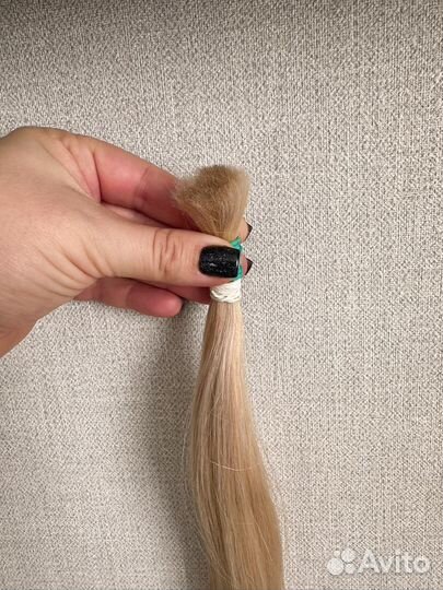 Волосы для наращивания 50 см блонд