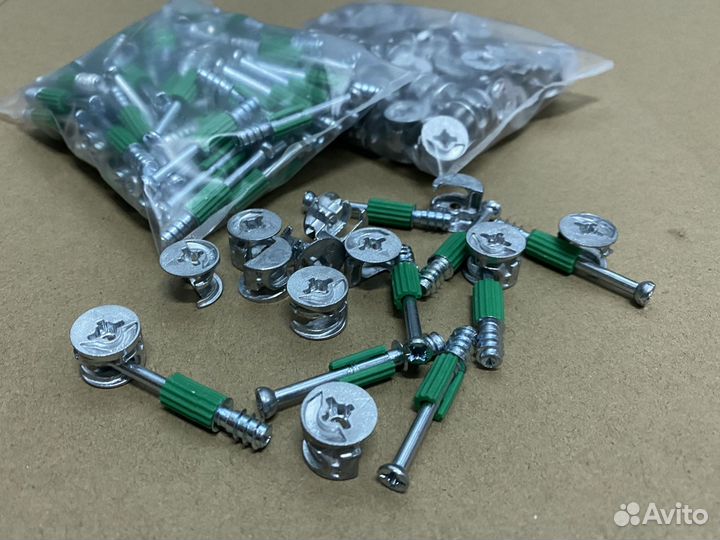 Мебельные эксцентрики + штоки (компл.100шт) Италия