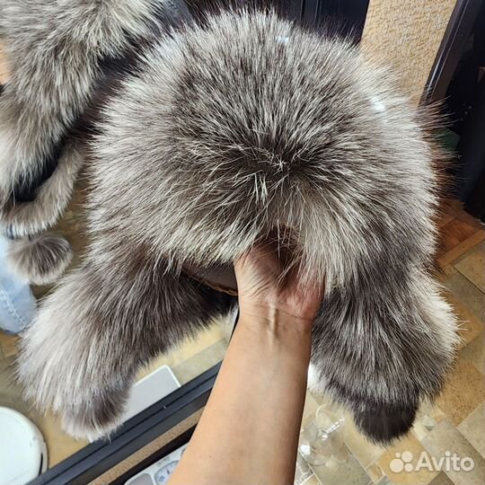 Шапка ушанка женская натуральный мех