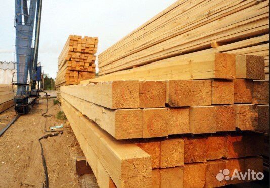 Пиломатериалы брус доска 200х200/ 6000 мм