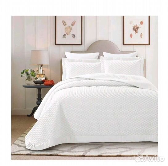 Покрывало на 2 х спальную кровать с 2 наволочками