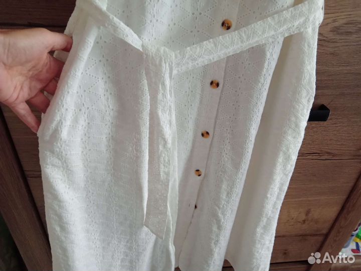 Платье ришелье хлопок LaRedoute Франция 52р