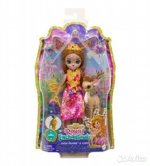 Энчантималс, королева единорог и павлин