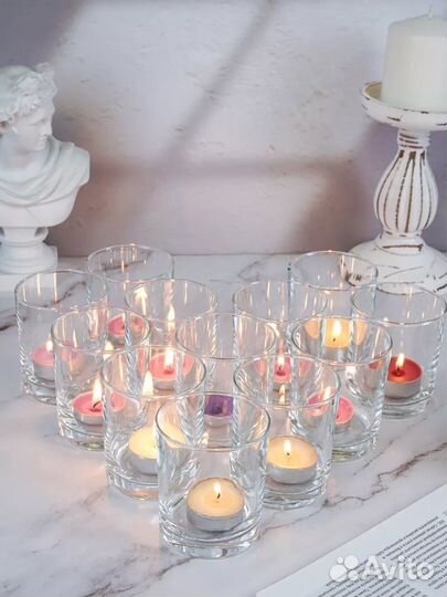 Стеклянные подсвечники