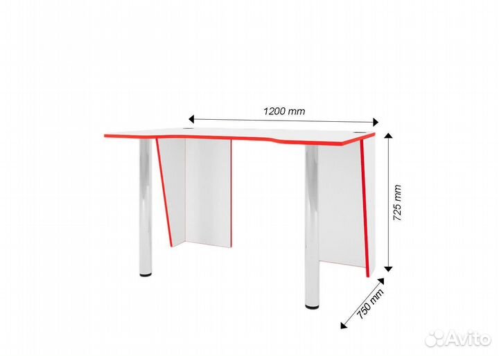 Компьютерный стол Игровой-802eap игровой классичес