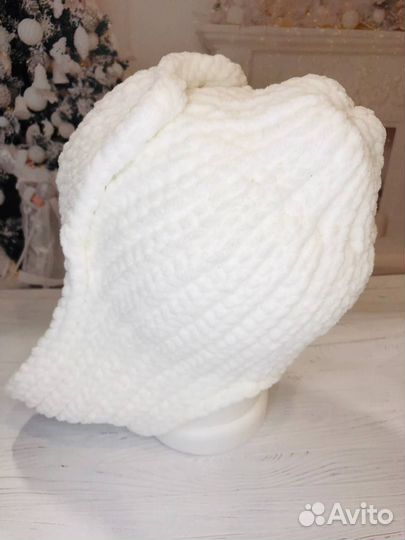 Шапка-ушанка женская