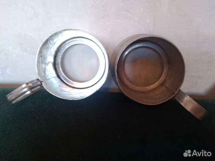 Красивые подстаканники береза СССР Винтаж