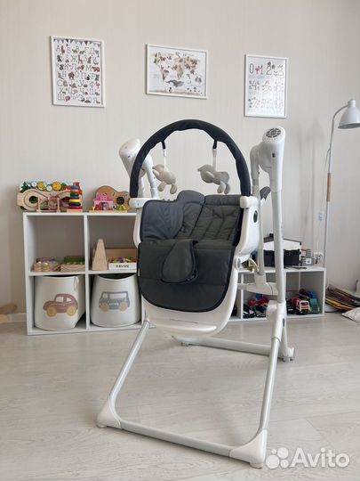 Стульчик для кормления rant melody mineral silver