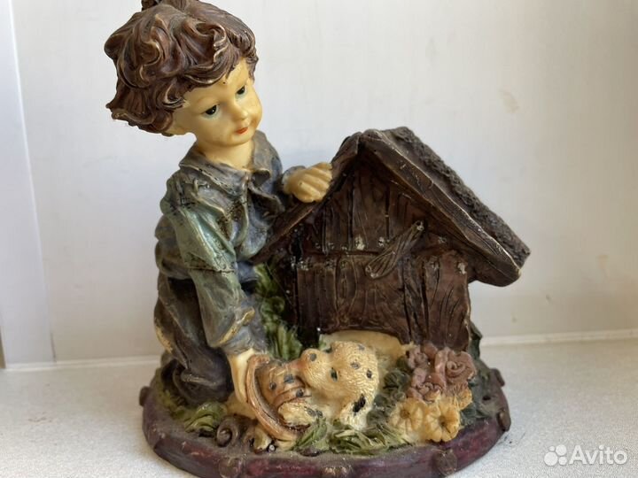 Копилка мальчик с собачкой