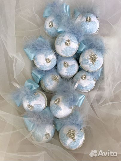 Новогодние шары ручной работы