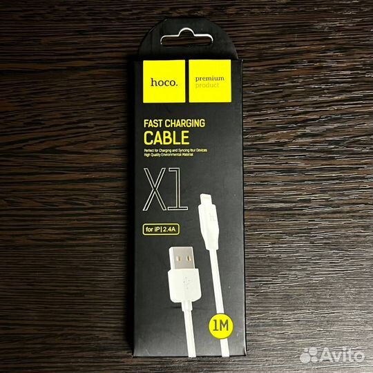 USB-кабель hoco X1, 1 метр для iPhone, белый