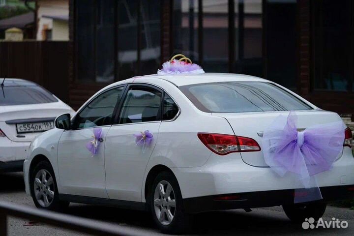 Украшение машины на свадьбу