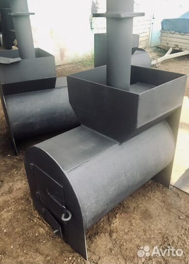 Печь для бани из трубы 8мм