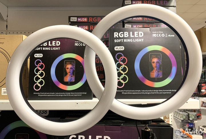 Кольцевая лампа со штативом 26,33,45,55