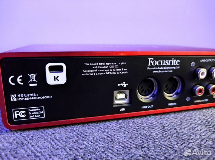 Focusrite Scarlett 2i4 2nd Gen