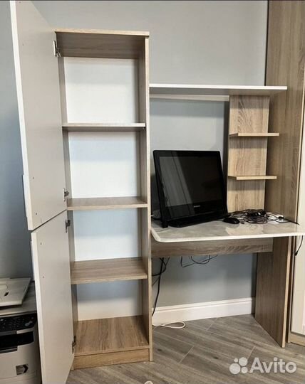 Компьютерный шкаф со столом