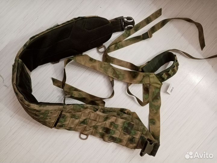 Боевой тактический пояс воин molle ссо с лямками