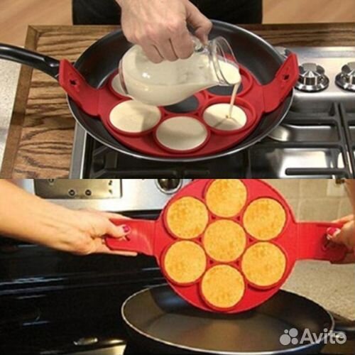 Силиконовая форма для оладий flippin fantastic 10