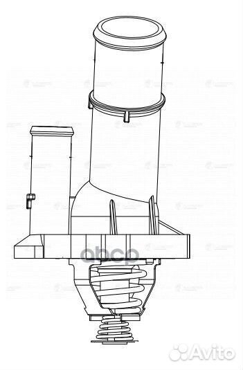 Термостат в корпусе 90C LT 1041 luzar