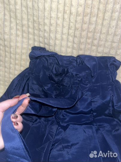 Синие брюки разлетайки