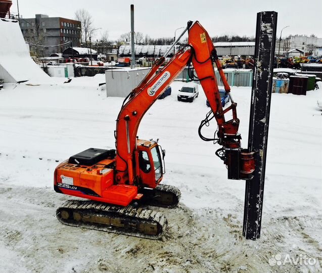 Аренда вибропогружателя Movax(Мовакс)на экскаватор