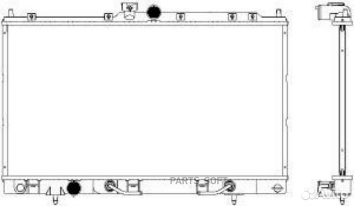 Радиатор охлаждения Митсубиси Лансер 9 01-07 АКПП