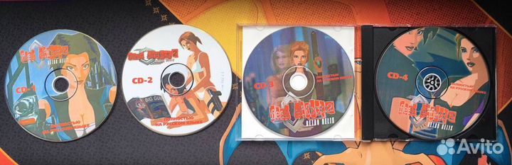 Fear Effect 2 Retro Helix PlayStation Штамп 4CD