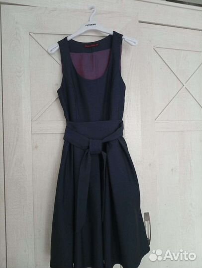 Школьный сарафан синий 152