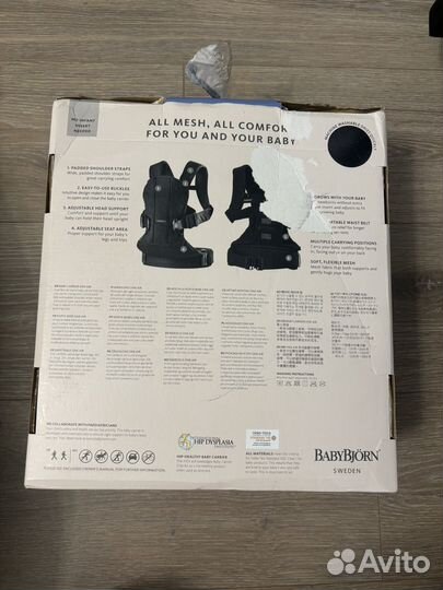 Эргорюкзак babybjorn one air 3D mesh