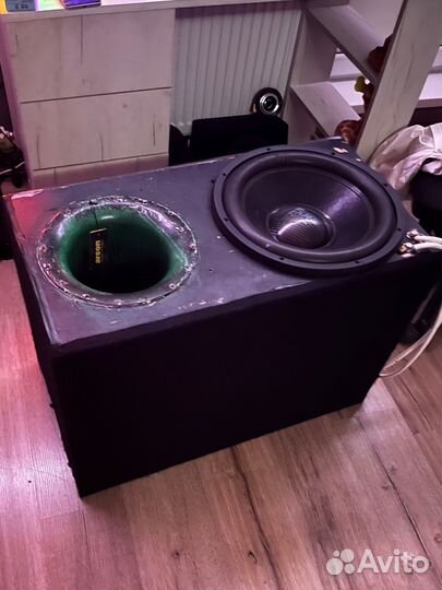 Сабвуфер 15 и усилитель амп
